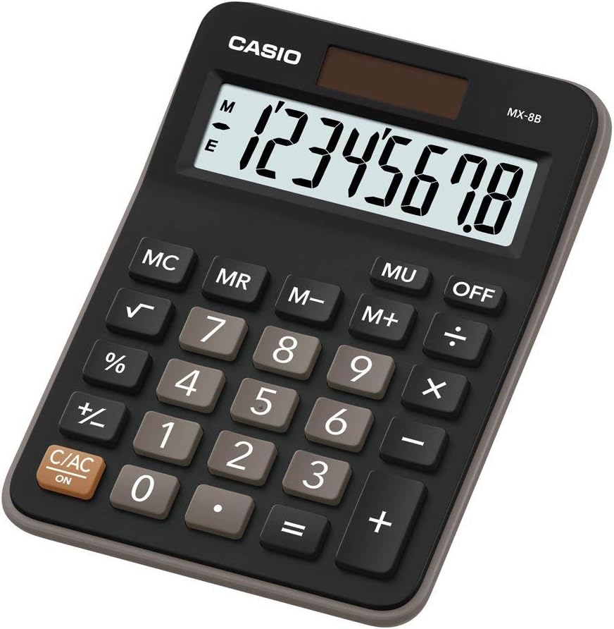 CASIO Calculator MX-12B-BK-W-DC(CN)