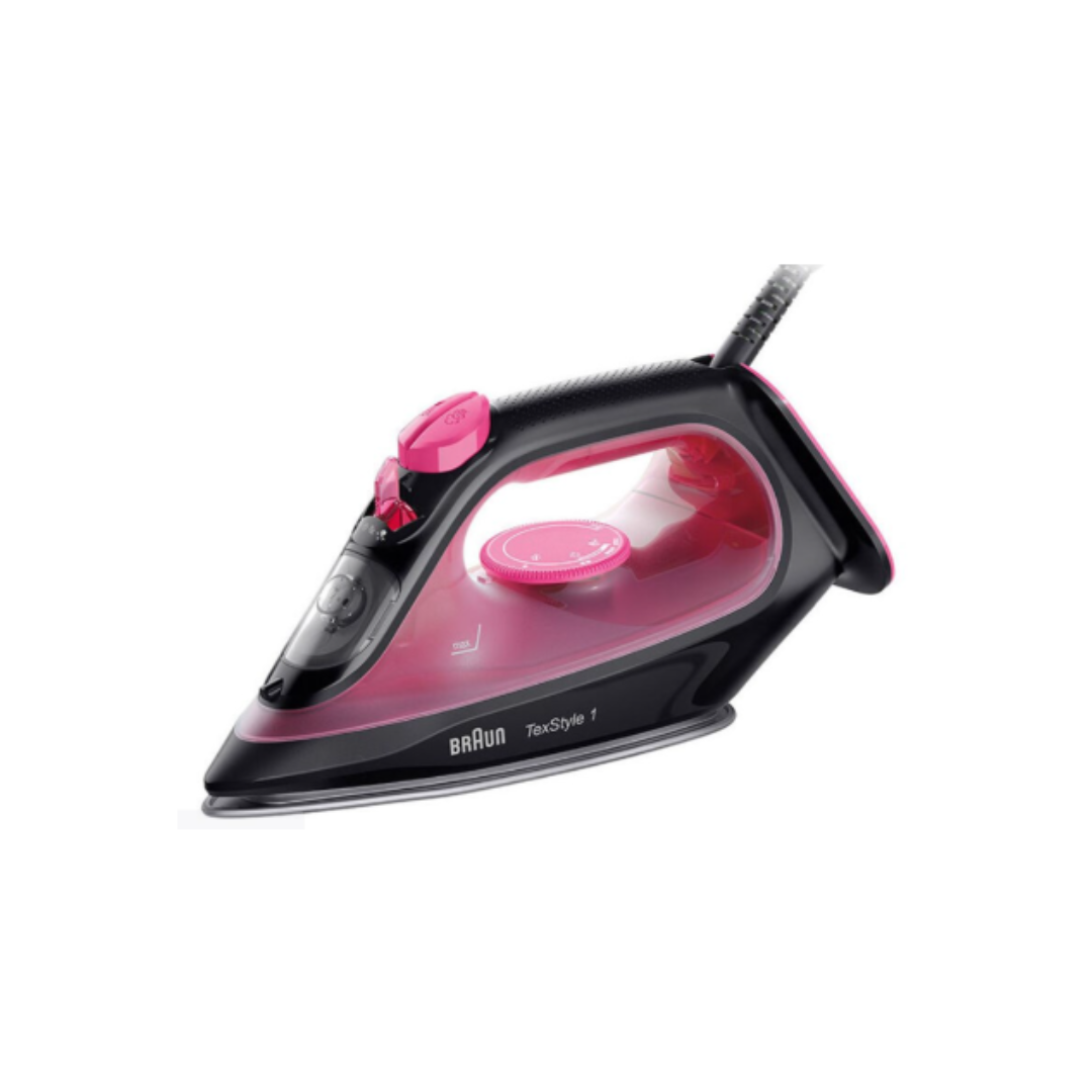 BRAUN TexStyle 1 Steam Iron SI1070 Purple / Black