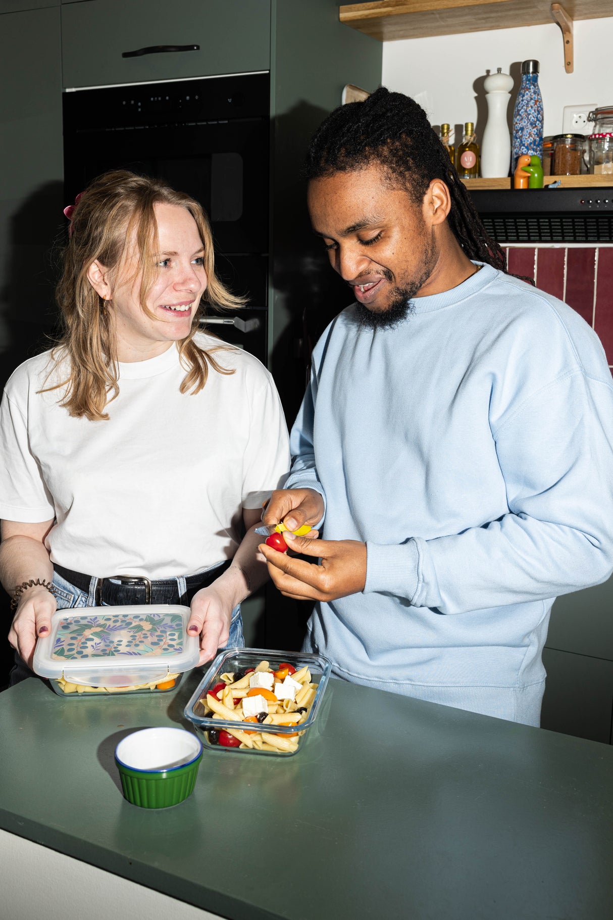 PYREX Set of 2 Rectangular Dishes + Lid Cook&Go 913S678
