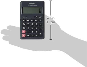 CASIO Travel Calculator Portable Type LC-401LV-BK-W-DP(PH)