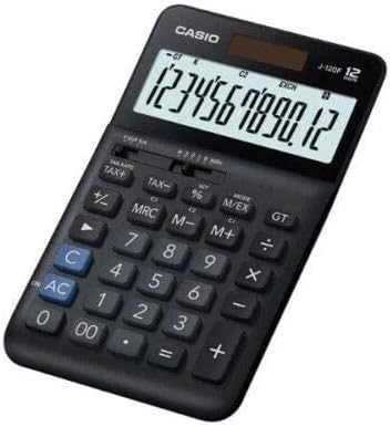 CASIO J-120F-W-DP Desktop Digital Calculator