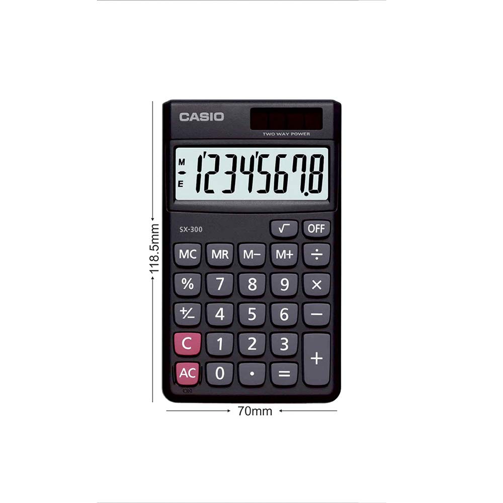 CASIO Portable Calculator SX-300P-W-DP