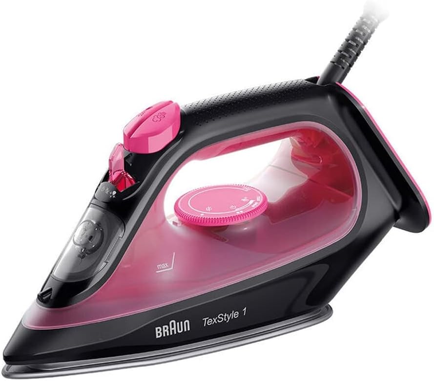 BRAUN TexStyle 1 Steam Iron SI 1070 Purple & Black