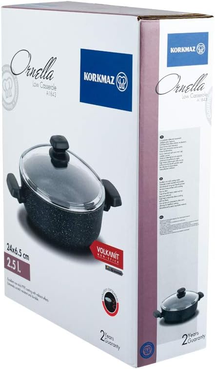 Korkmaz A1843 Ornella Low Casserole 24 cm