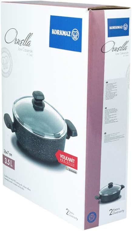KORKMAZ A1344 Ornella Low Casserole 26 cm