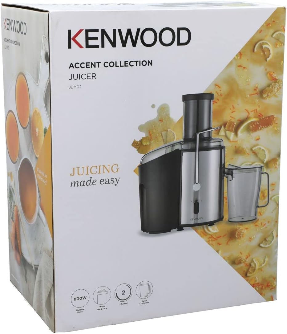 KENWOOD Black & Metal Juice Extractor JEM02.A0