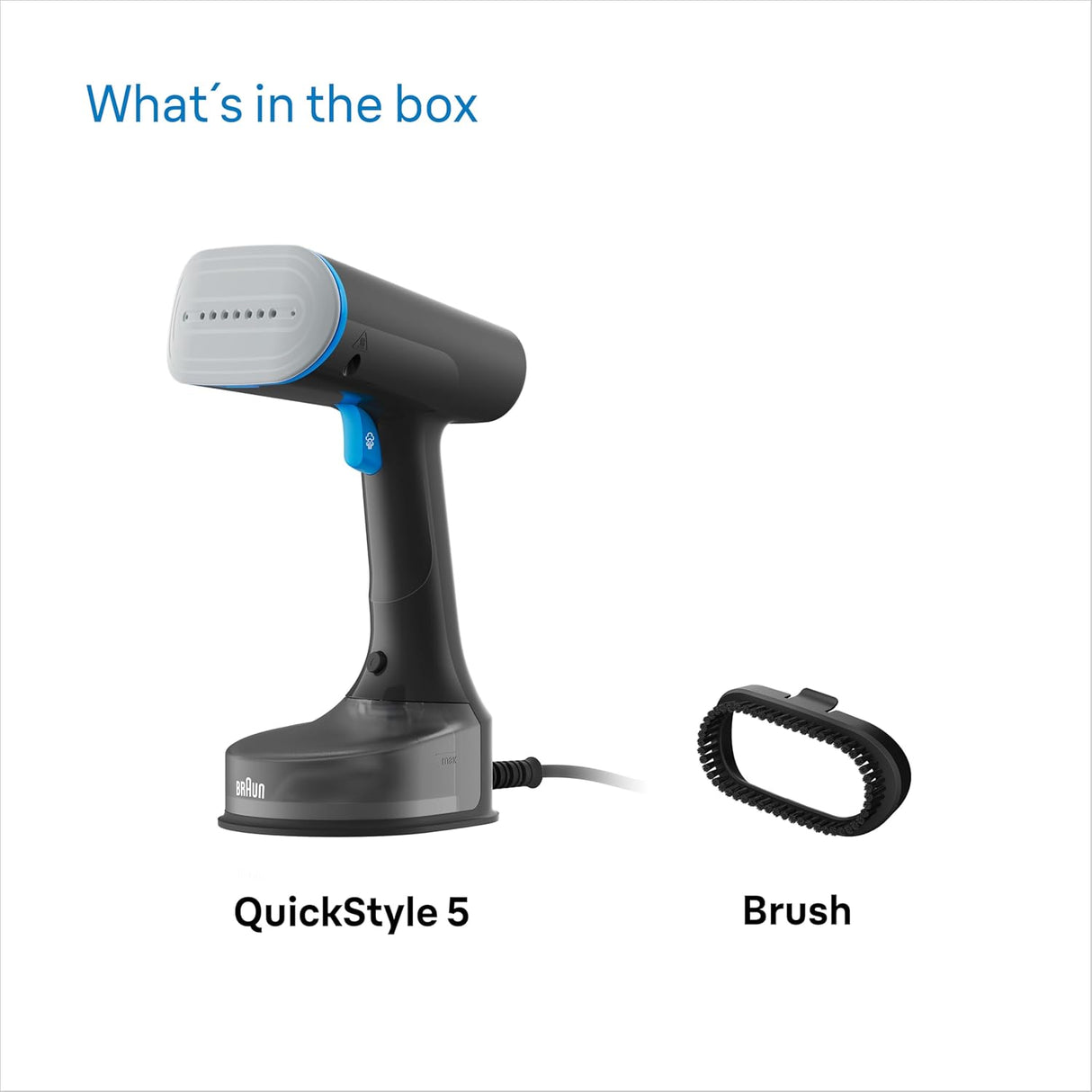 BRAUN QuickStyle 5 Garment Steamer GS5031 Black/Blue