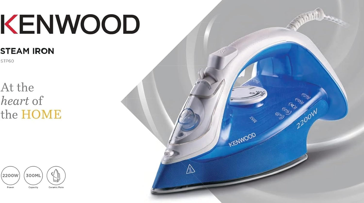 KENWOOD Steam Iron STP60.000 White / Blue