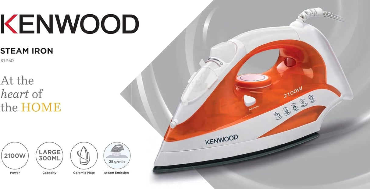 KENWOOD Steam Iron Ceramic Whor STP50.000