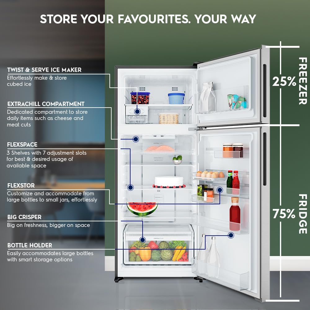 ELECTROLUX Medium Top Freezer Refrigerator ETM4302C-S