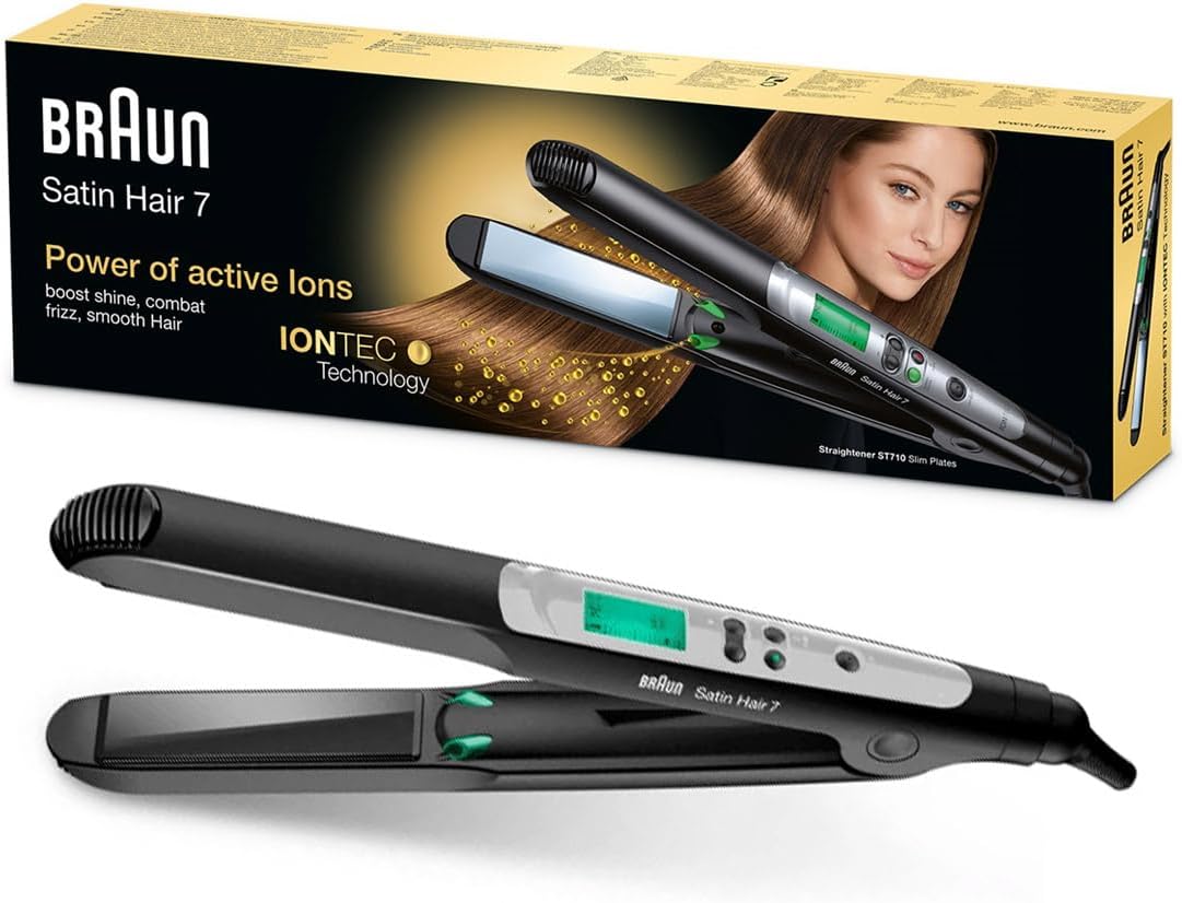 BRAUN SensoCare Hair Straightener Black ST710E