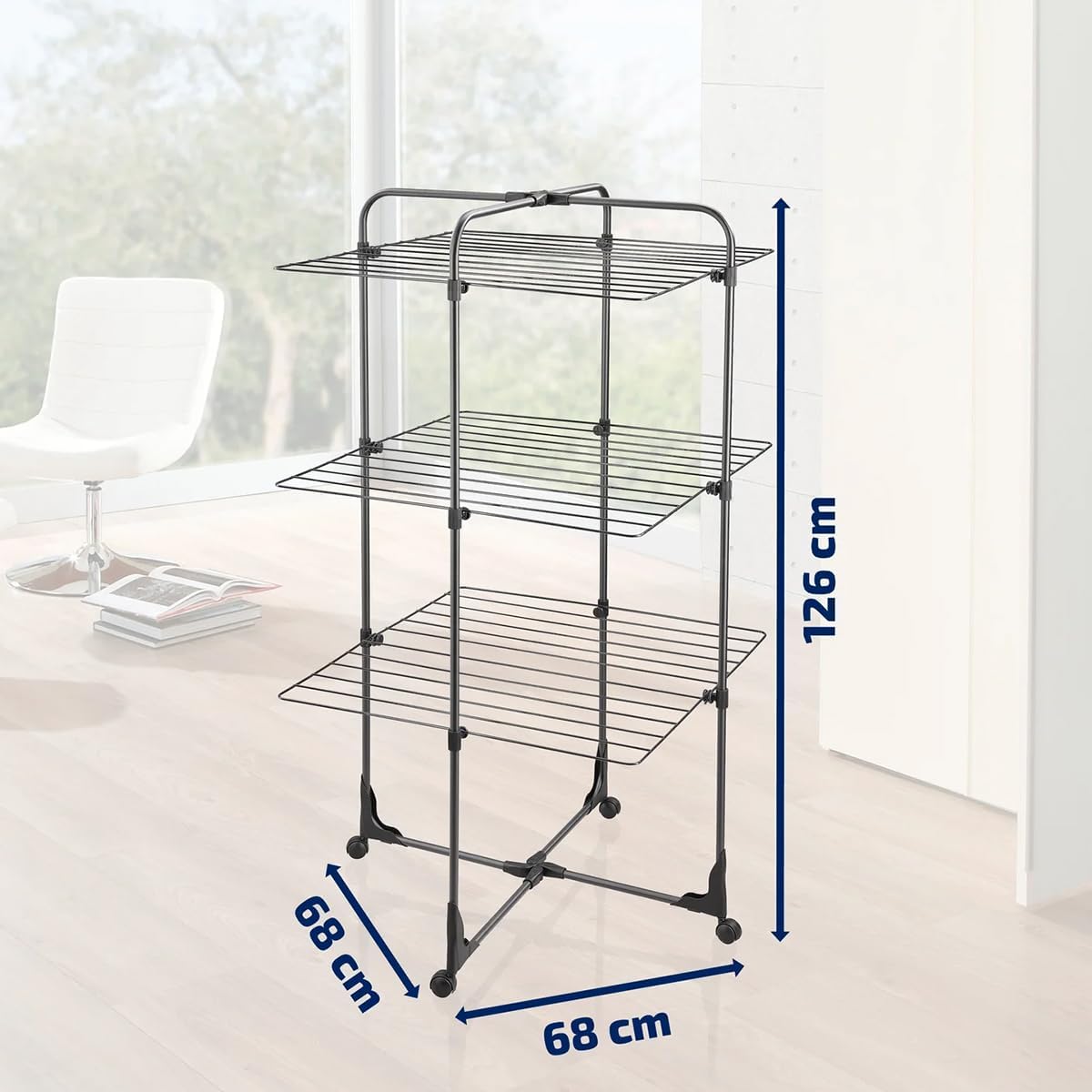 LEIFHEIT 81470 Tower Dryer Classic Tower 270 Black