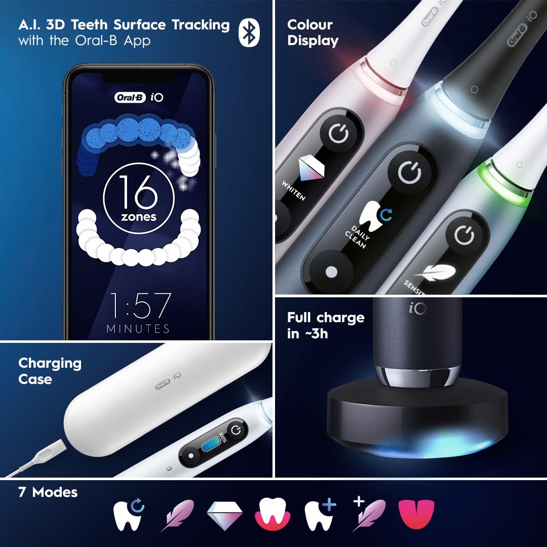 ORAL-B iO Series 9 Black Rechargeable Electric Toothbrush iOM9.2B2.2AD