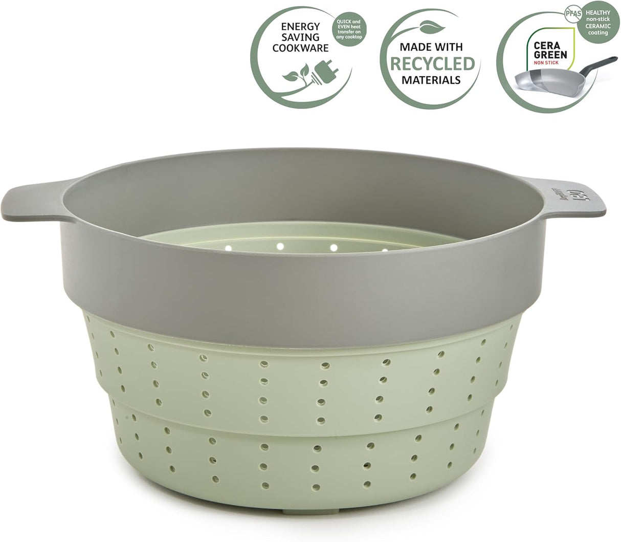 BERGHOFF 2 In 1 Steamer & Strainer Balance 24cm (Nylon) 3950476