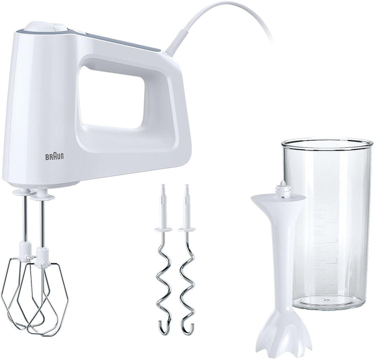 BRAUN MultiMix 3 White Hand Mixer HM3105