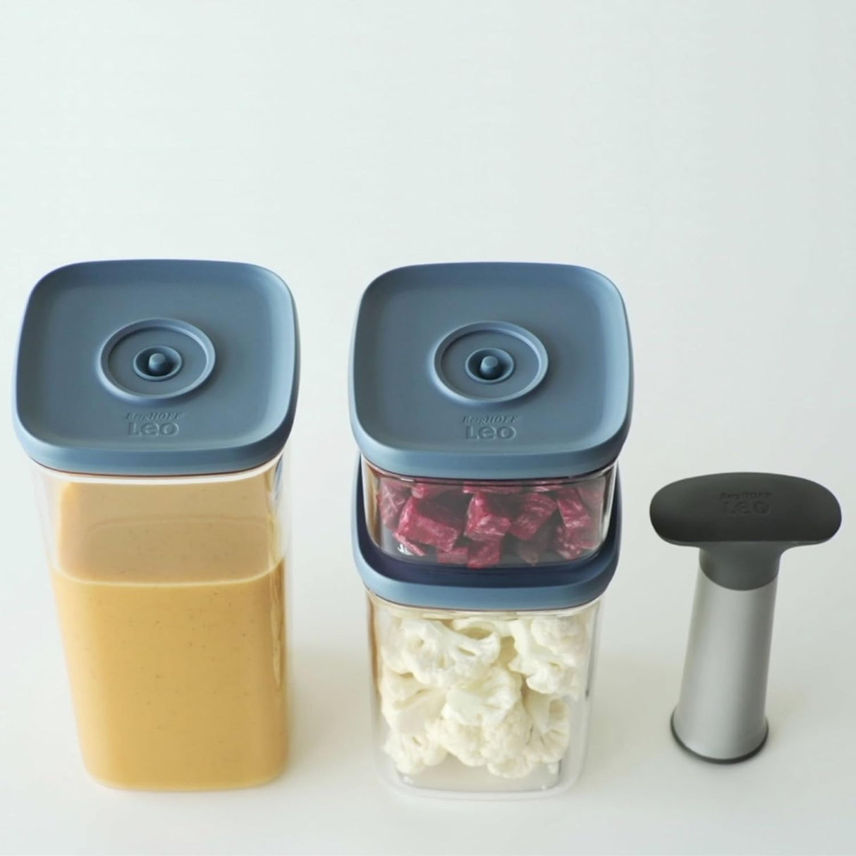 BERGHOFF 4pc Set Vacuum Food Containers 3950128