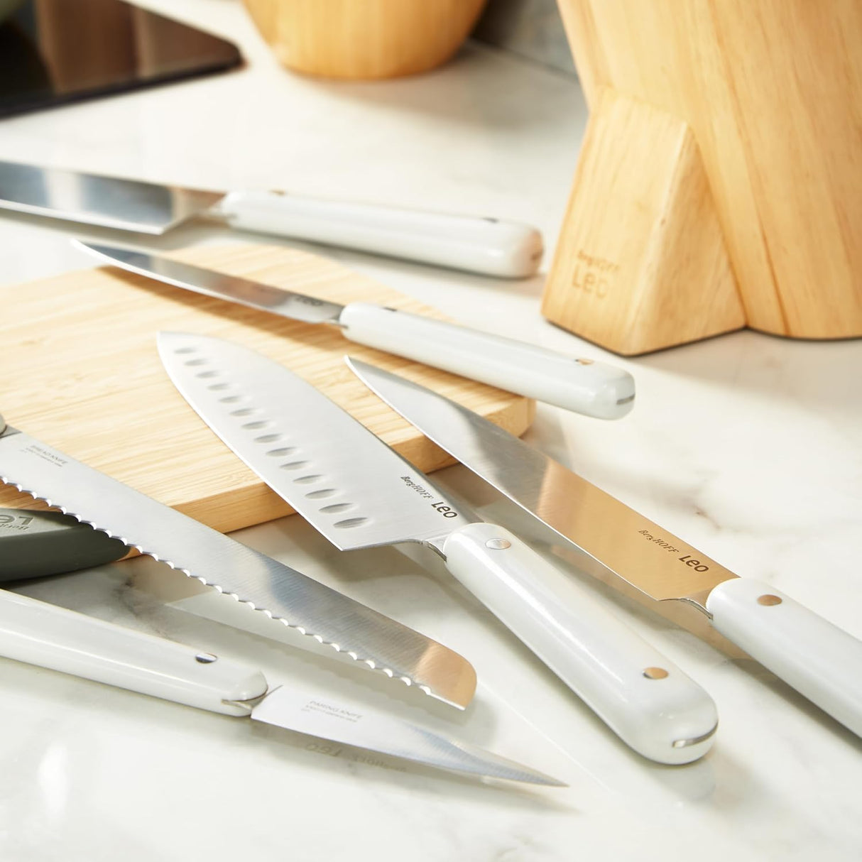 BERGHOFF 7-pc Knife Block Set Glints Spirit 3950342