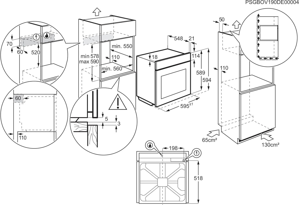 ELECTROLUX Built-In Oven EOG1102COX