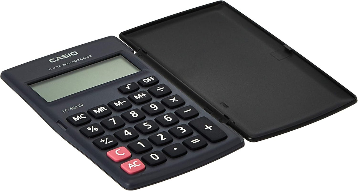 CASIO Travel Calculator Portable LC-401LV-WE-W-DP
