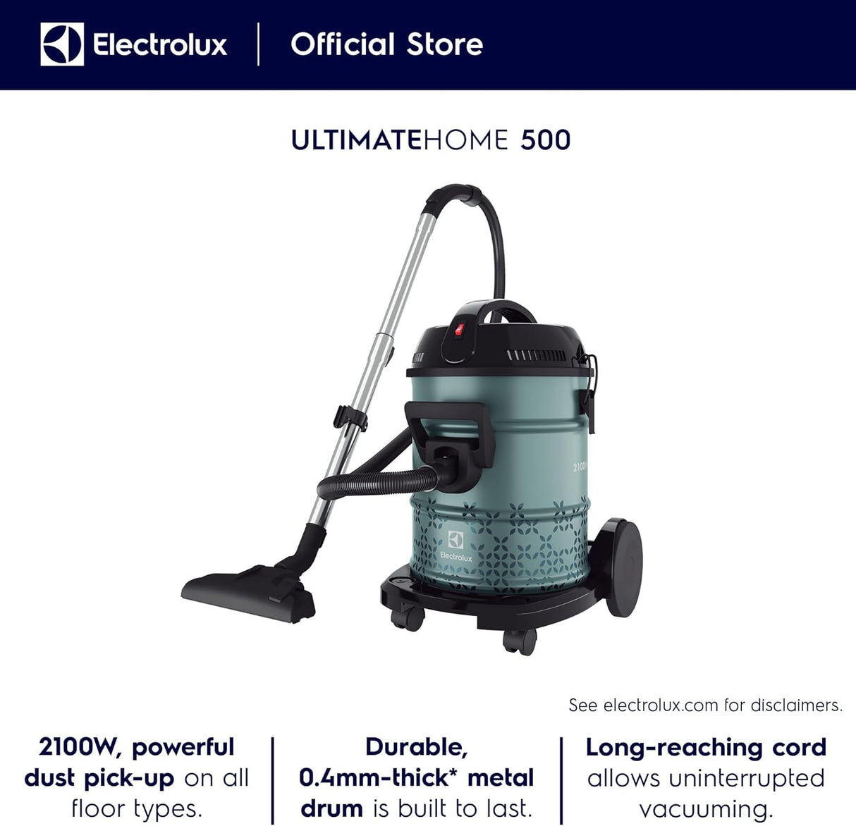 ELECTROLUX Drum Vacuum Cleaner 2100W EFW51612
