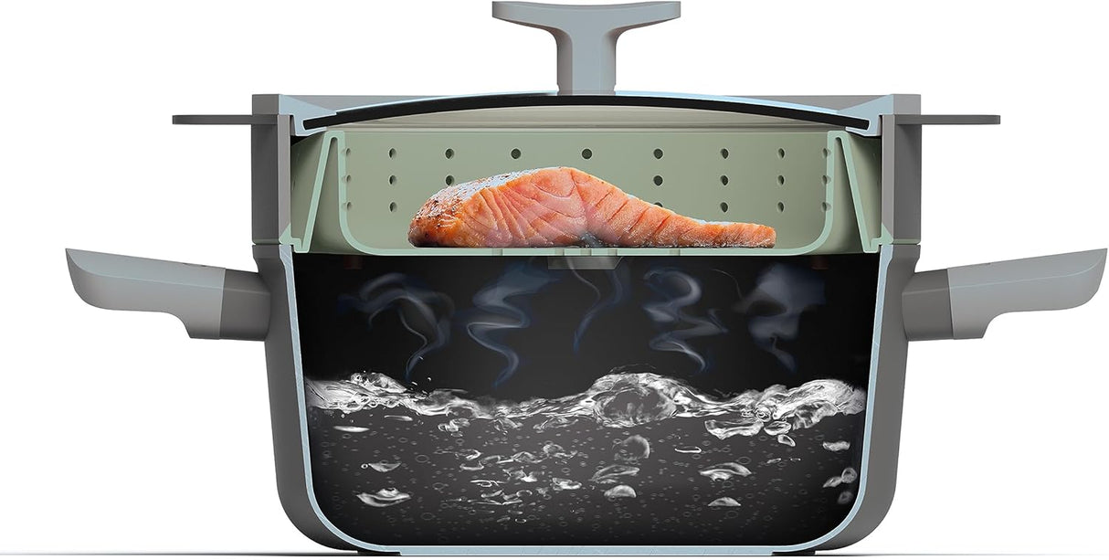 BERGHOFF 2 In 1 Steamer & Strainer Balance 24cm (Nylon) 3950476