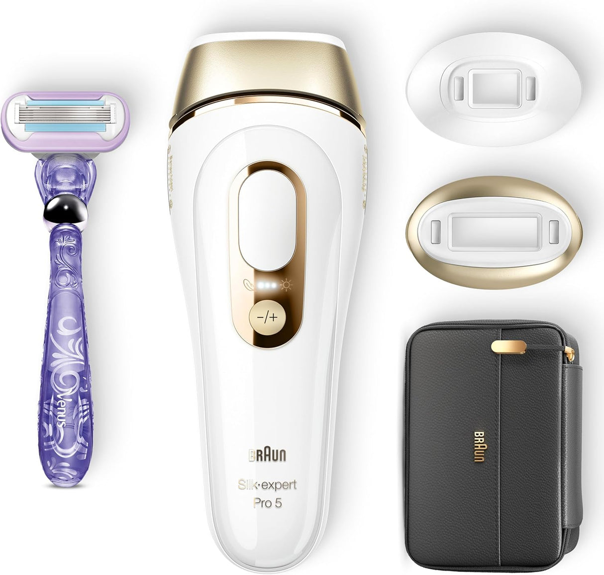 BRAUN White & Gold IPL Silk-Expert Pro 5 IPL5147