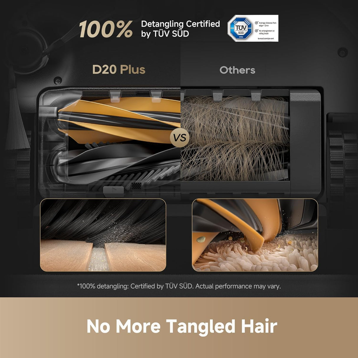 DREAME D20 Plus Black Robot Vacuum