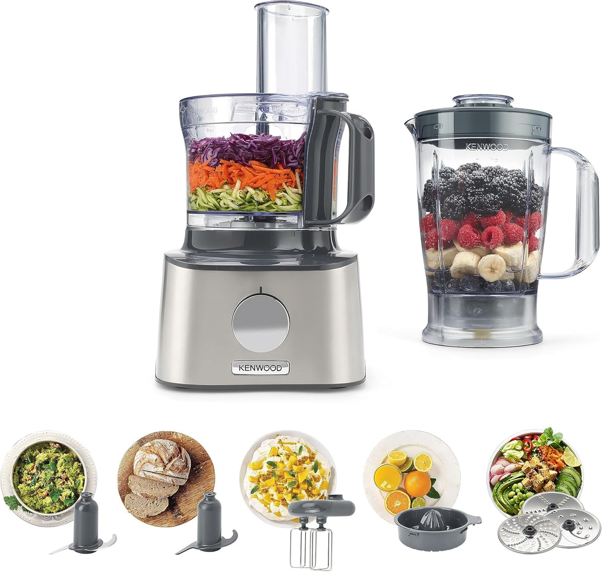 KENWOOD Food Processor FDM301SS with Blender