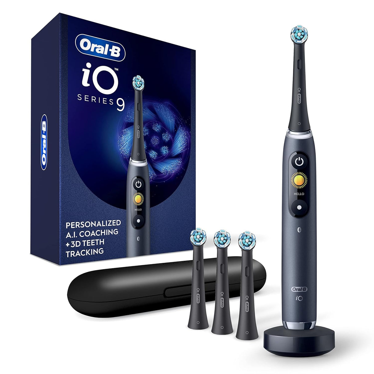 ORAL-B iO Series 9 Black Rechargeable Electric Toothbrush iOM9.2B2.2AD