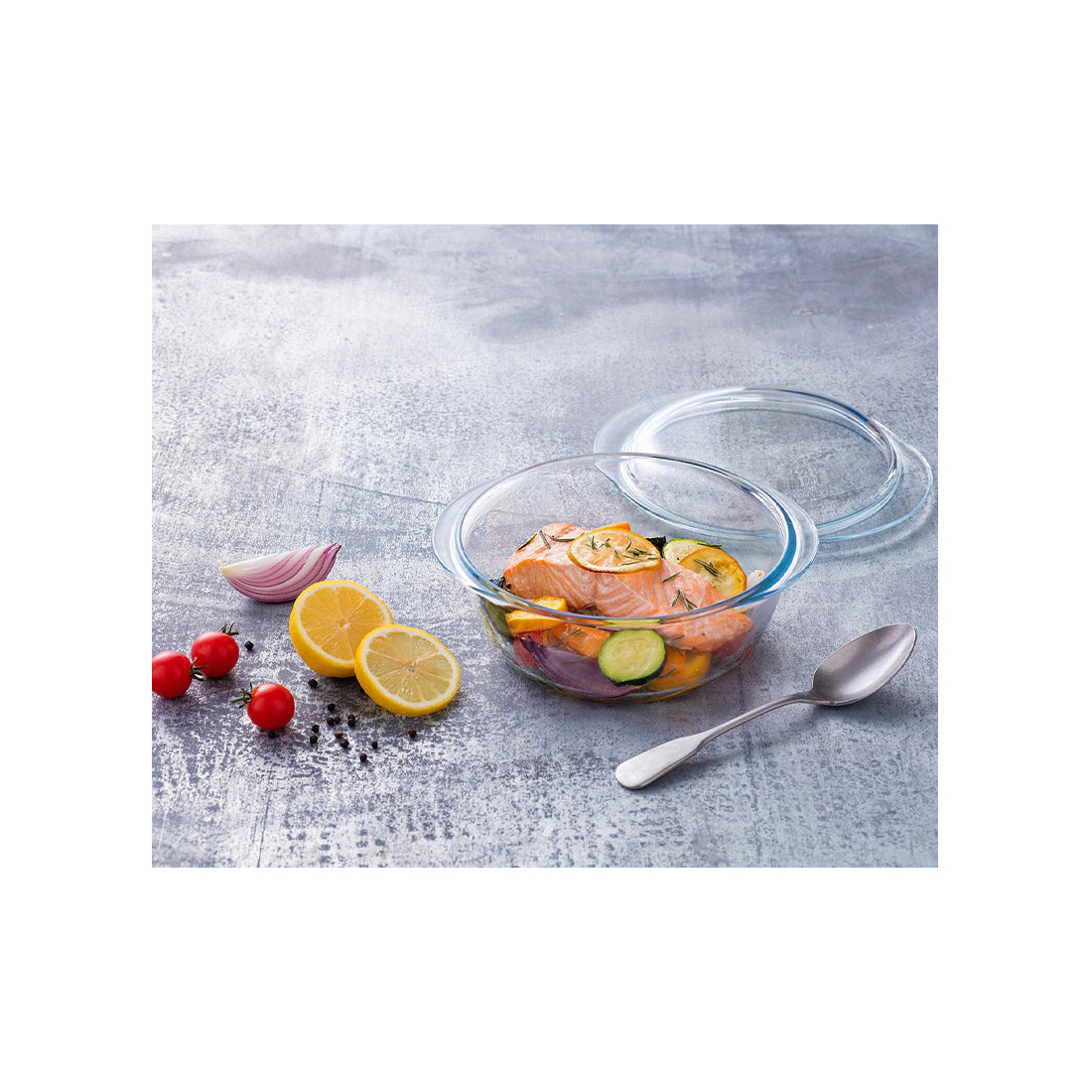 912S637 Essentials 3 Piece Glass Casseroles Set : Fattal Online Magnet Shop Lebanon