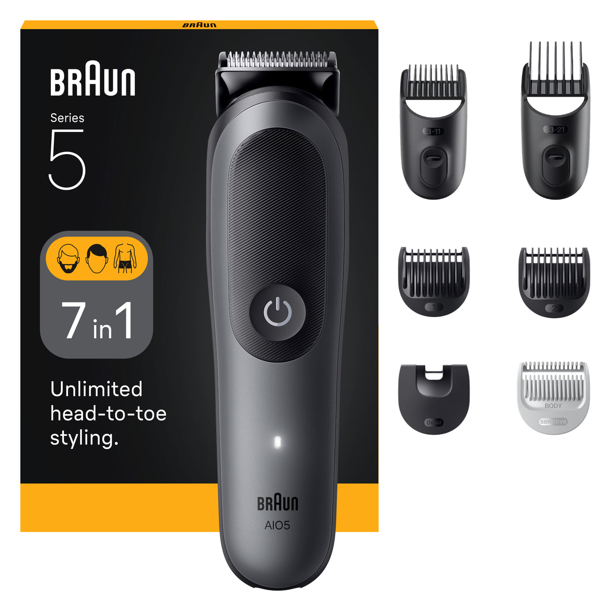 BRAUN Grey All in One Trimmer Series 5 AIO5520