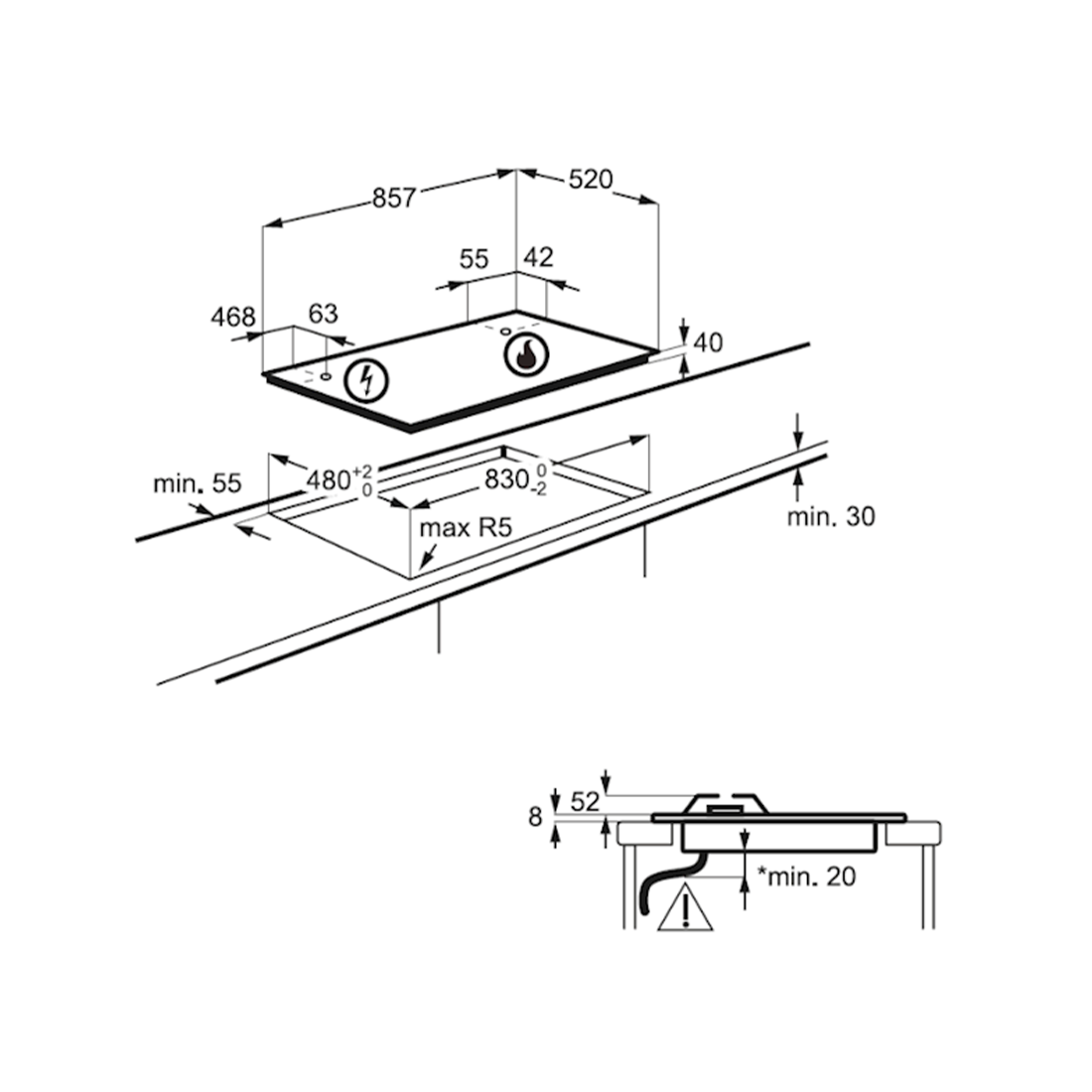 Gas Hob KGS9536X 90CM : Fattal Online Magnet Shop Lebanon