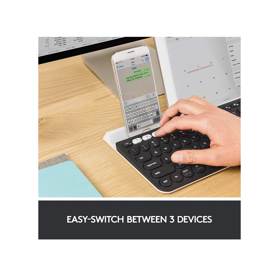 K780 Multi-Device wireless Keyboard Dark Grey/Speckled White 920-010072 : Fattal Online Magnet Shop Lebanon