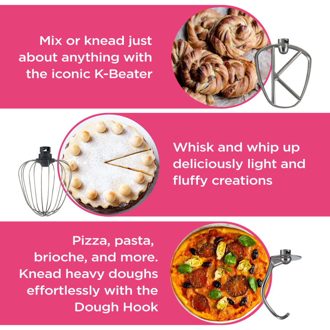 KENWOOD HomeBake Stand Mixer Silver Kitchen Machine KHH01.000SI