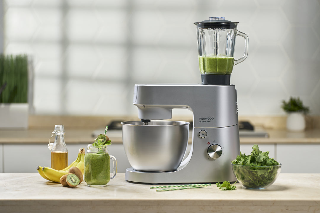 KENWOOD HomeBake Stand Mixer + Blender Silver Kitchen Machine KHH01.120SI