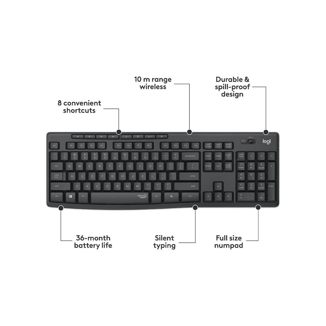MK295 Desktop Wireless SILENT 920-009802