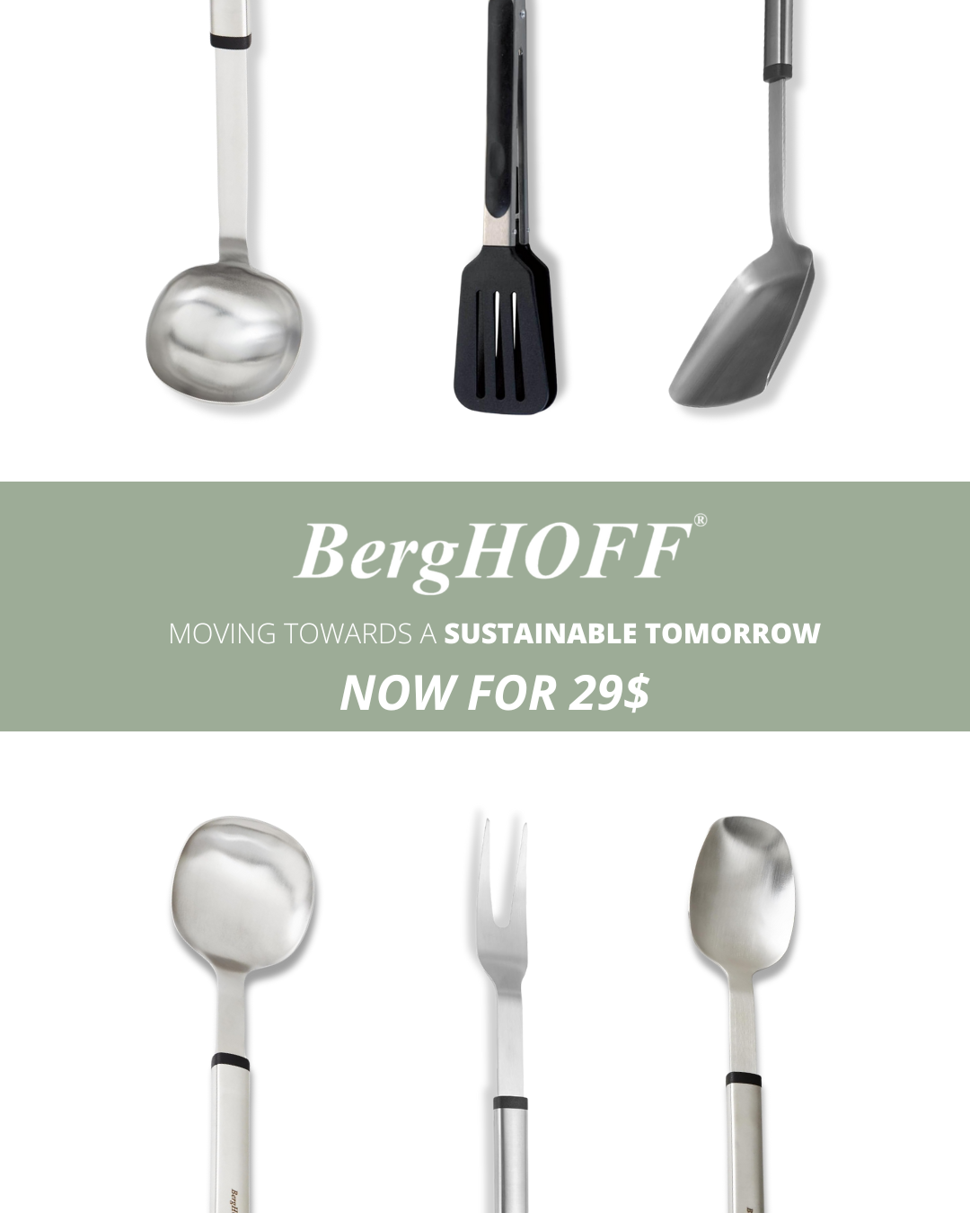 BERGHOFF Utensils Set Of 6 pcs
