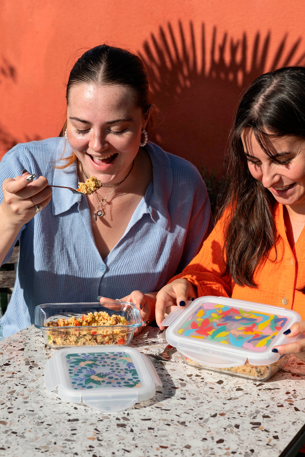PYREX Set of 2 Rectangular Dishes + Lid Cook&Go 913S678