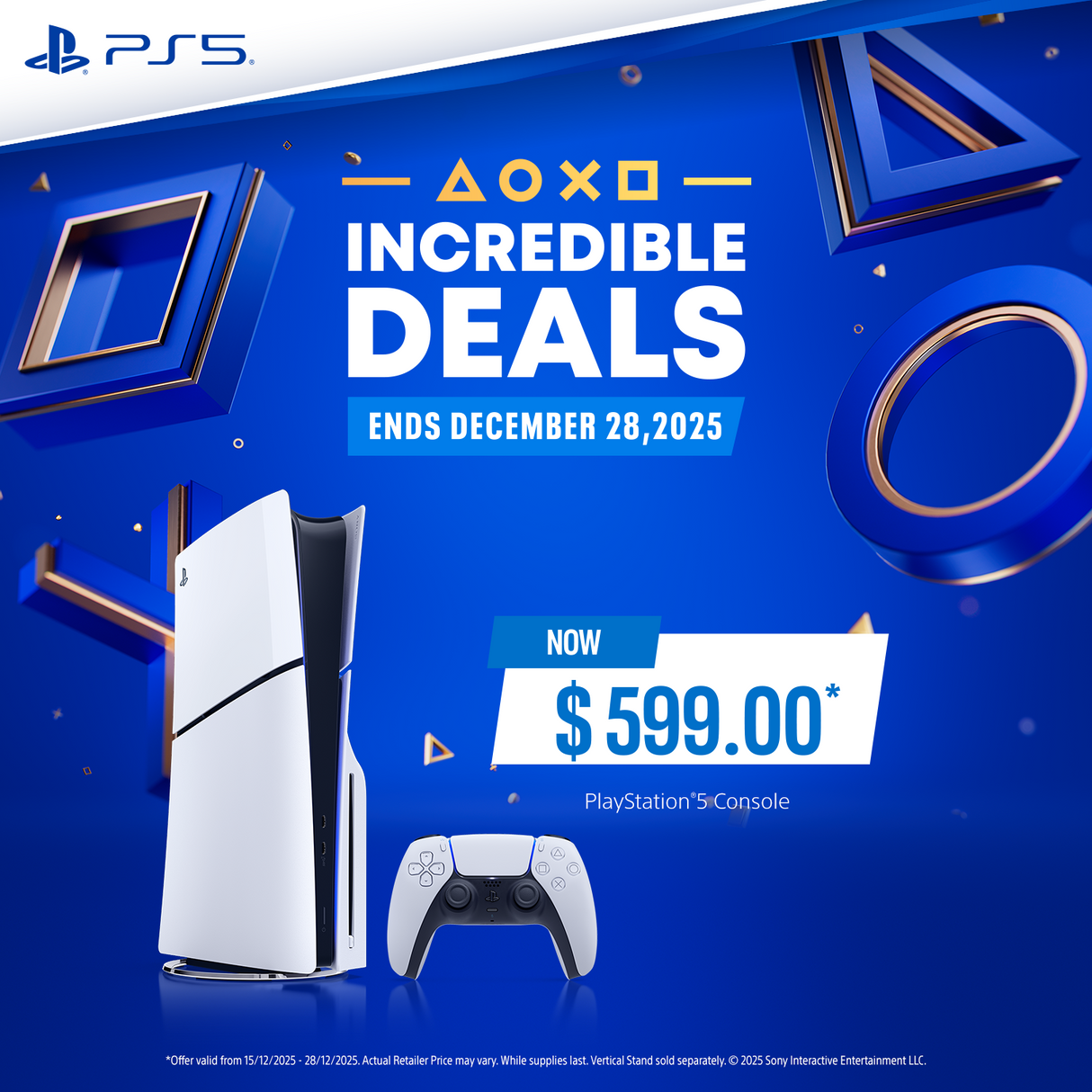 PLAYSTATION PS5 Slim Console with One Controller