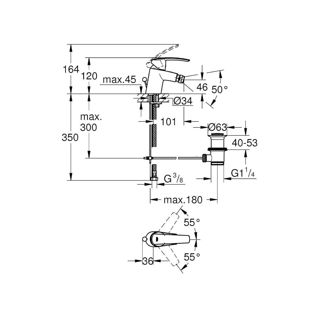 Start OHM bidet 32560001 : Fattal Online Magnet Shop Lebanon