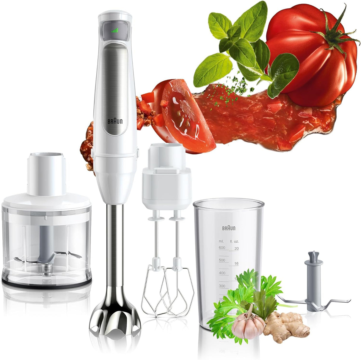 BRAUN MultiQuick 7 White Hand Blender MQ7035BI