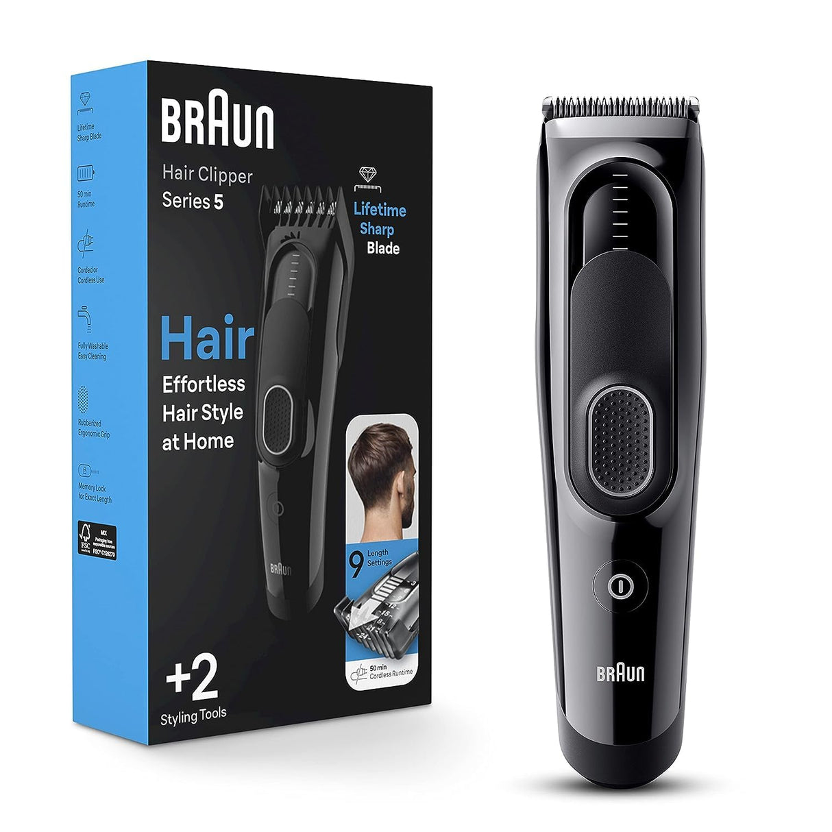 HAIRCLIP HC5310 Blk BOX EURO