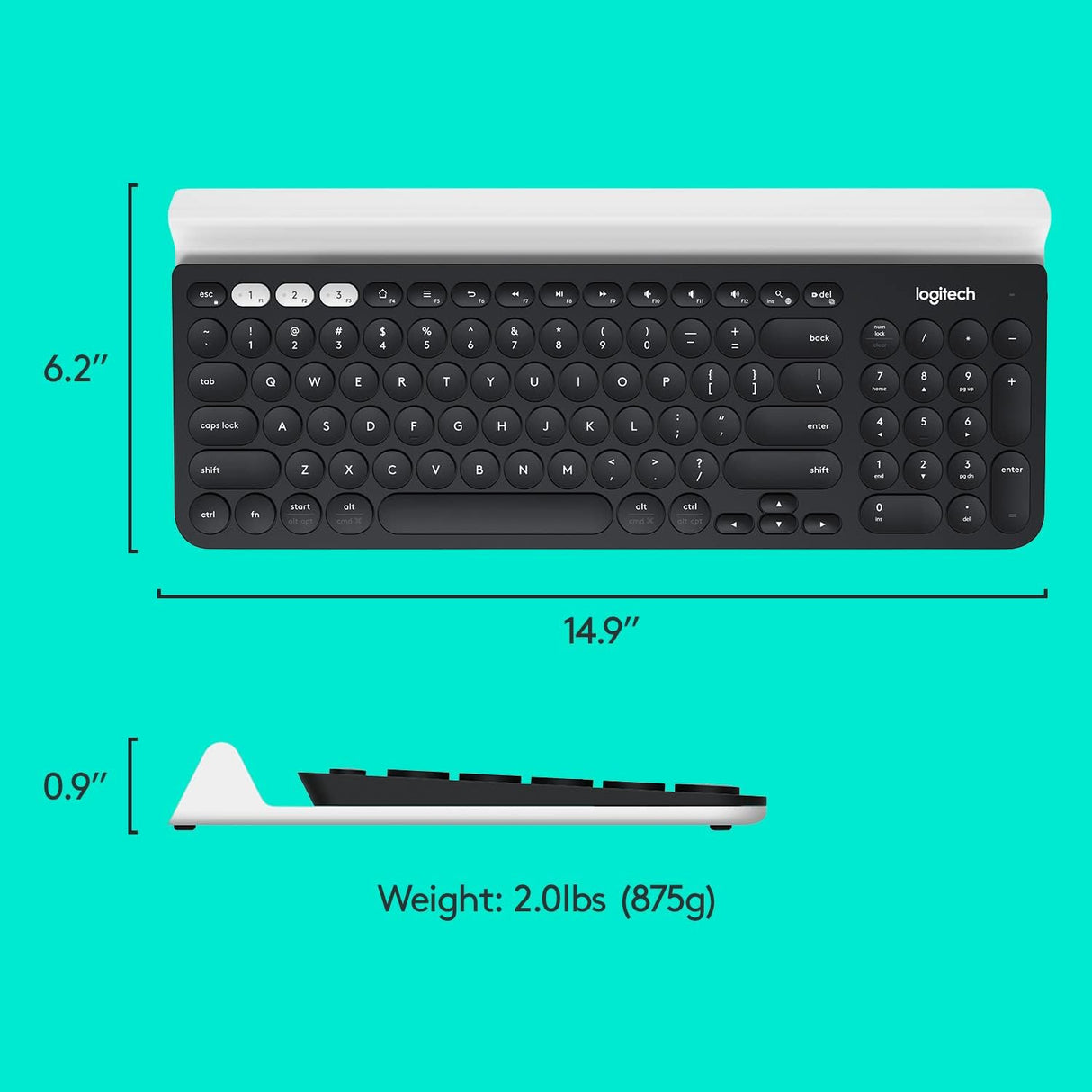 K780 Multi-Device wireless Keyboard Dark Grey/Speckled White 920-010072 : Fattal Online Magnet Shop Lebanon