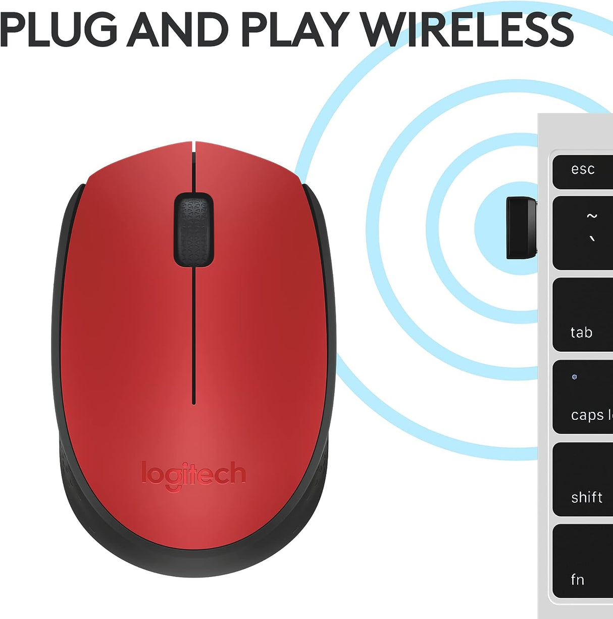 M171 Wireless Mouse RED 910-004641 : Fattal Online Magnet Shop Lebanon