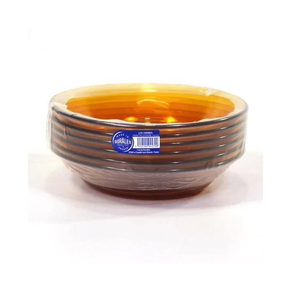 DURALEX Set Of 6 Amber Soup Plate 23 cm 3011DF06D1111