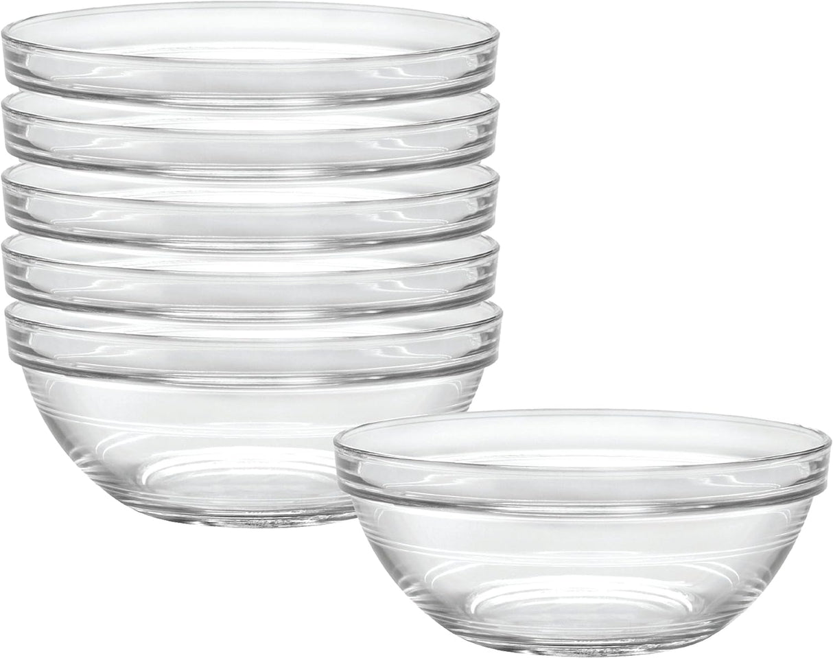 DURALEXSET OF 6 DRL 4016AR06C1111 Lys Clear Stackable Cup 22 cl