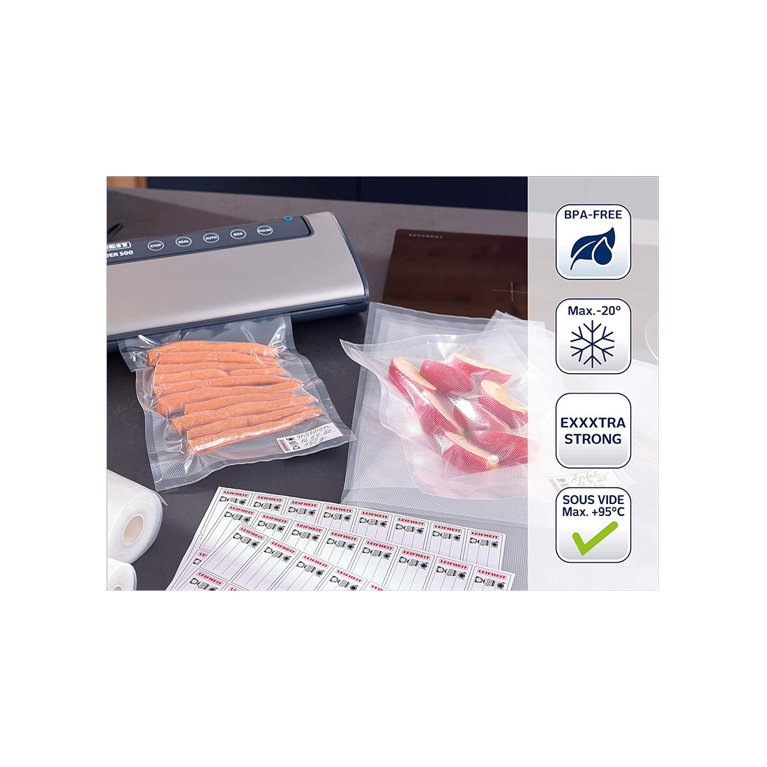 3239 Vacuum sealer bags 20x30cm : Fattal Online Magnet Shop Lebanon