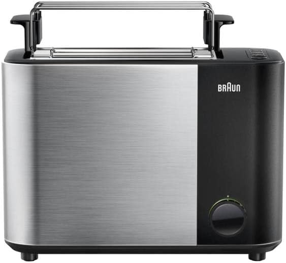 BRAUN Black & Stainless-Steel Toaster HT5015