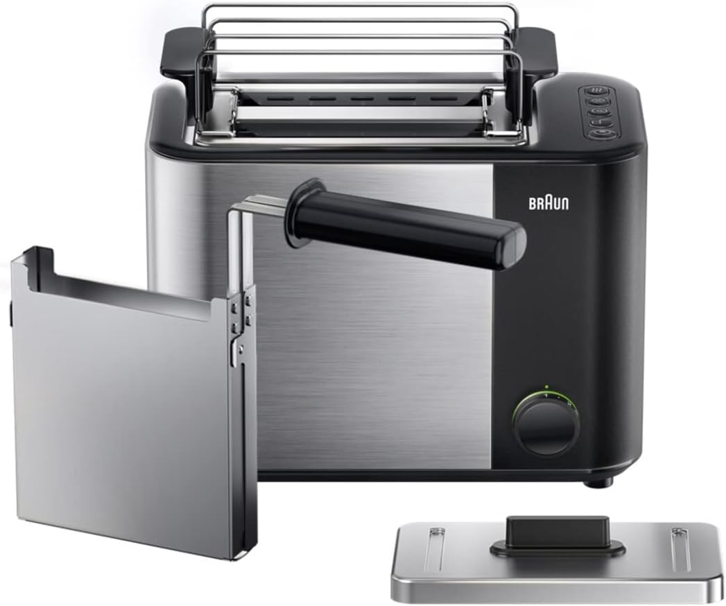 BRAUN Black & Stainless-Steel Toaster HT5015