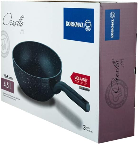 Korkmaz A1119 Ornella Alu Wok 28X8,5 cm / 4.5 Lt.